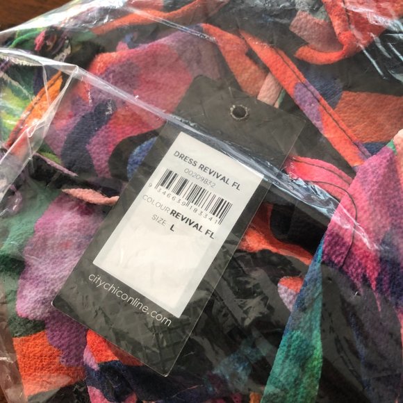 🌷 NEW City Chic Revival Floral Maxi Dress - 20 / L - Picture 5 of 9